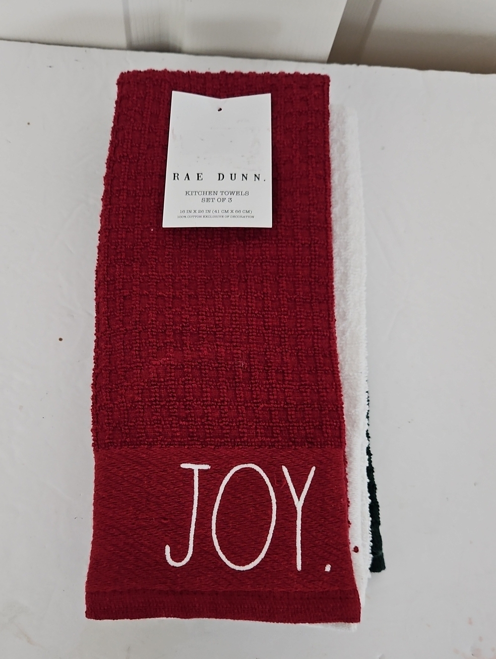 Rae Dunn NWT 3pk Holiday Kitchen Towels